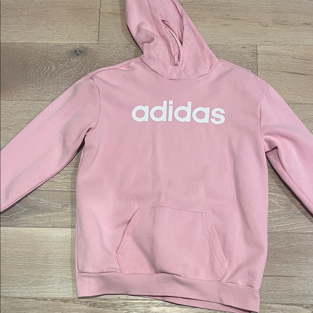 Adidas Light Pink Pullover Hoodie